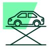 Auto in Werkstatt Icon