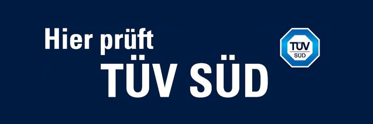 TÜV SÜD Prüfungshinweis