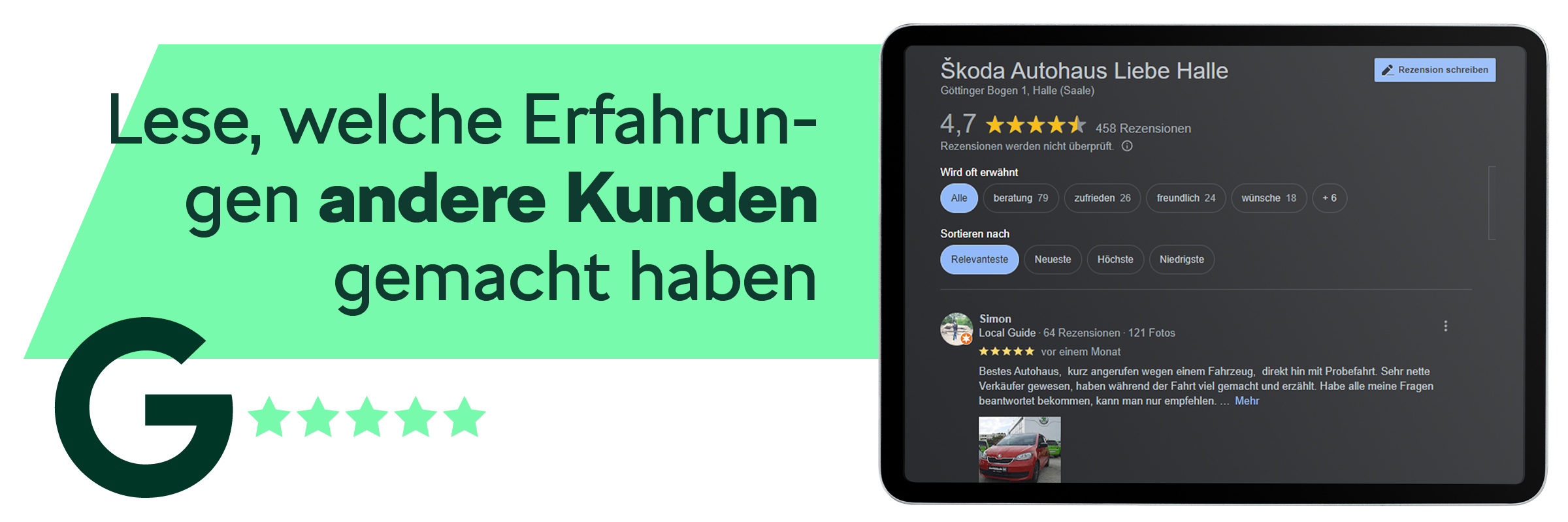 Zu unseren Google Rezensionen